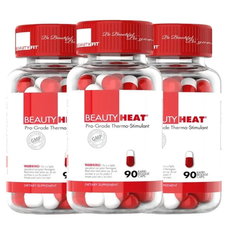 x3 Bottles of Beauty-Heat® thermogenic Fat Burner "Makes you Sweat" for Women (270caps)