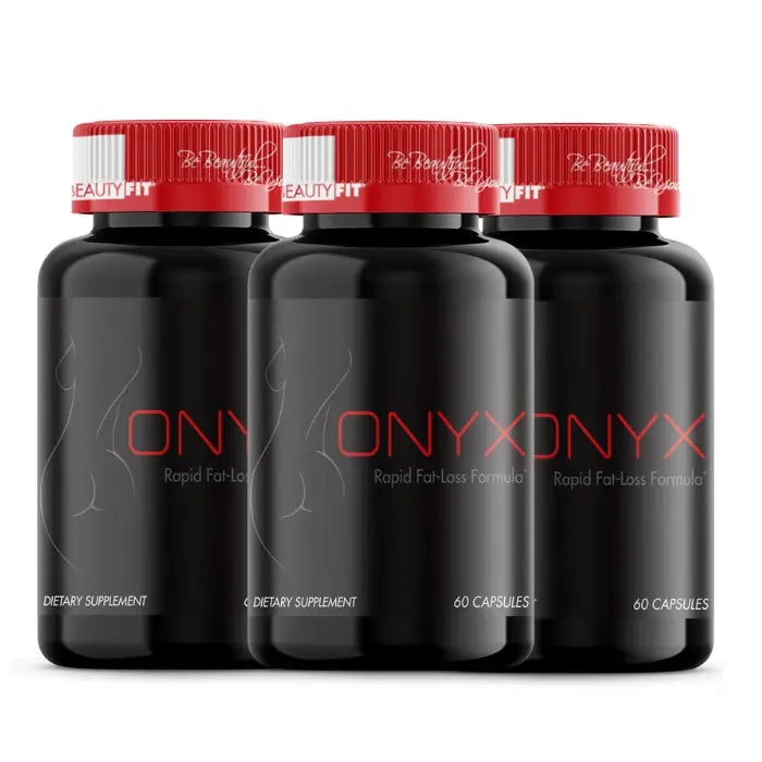 Bottle of ONYX® Rapid fat loss formula for women 180caps