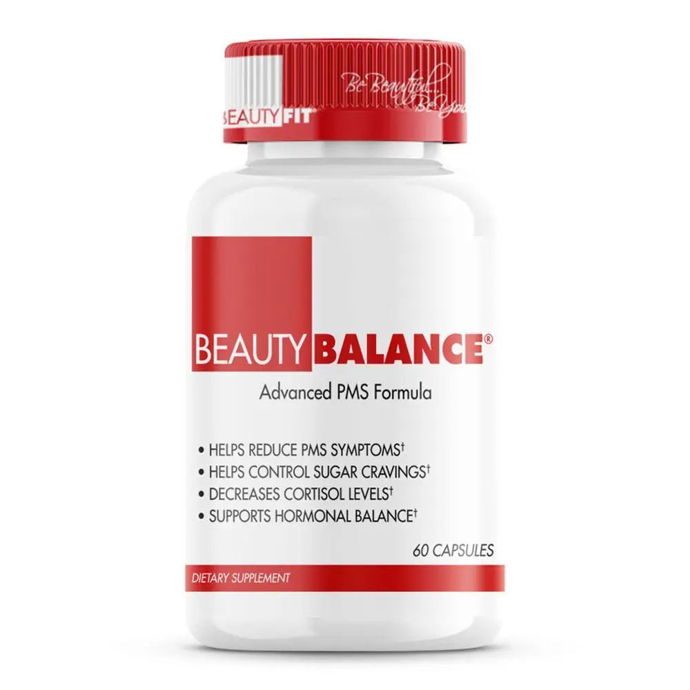 Bottle of Beauty-Balance® Helps Reduce PMS Symptoms supports Hormonal Balance & Weight Loss for woman (60 capsules)