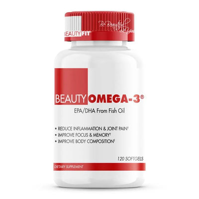 Bottle of Beauty Omega 3 Vitamin fish oil for Women (120softgels) BeautyFit® Australia