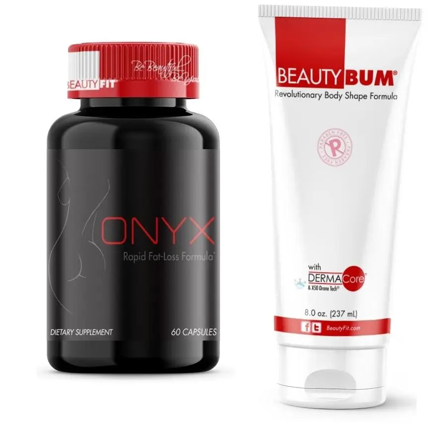 Bottle of ONYX® Rapid Fat-Loss Tube of Beauty-Bum® Original Body Toning Lotion