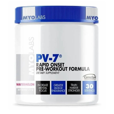 Tube of PV-7 Pre Workout Powder For Women's & Man's (272grams) Watermelon Flavor
